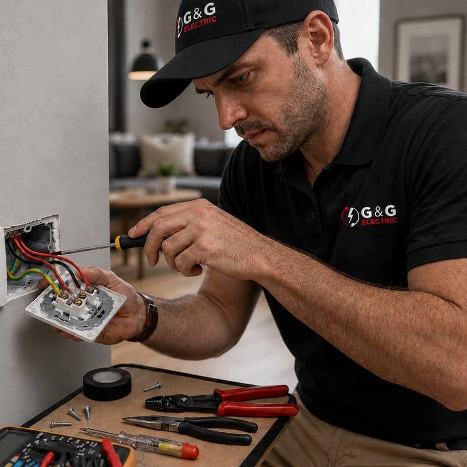 Electrician in G&G Electric uniform
